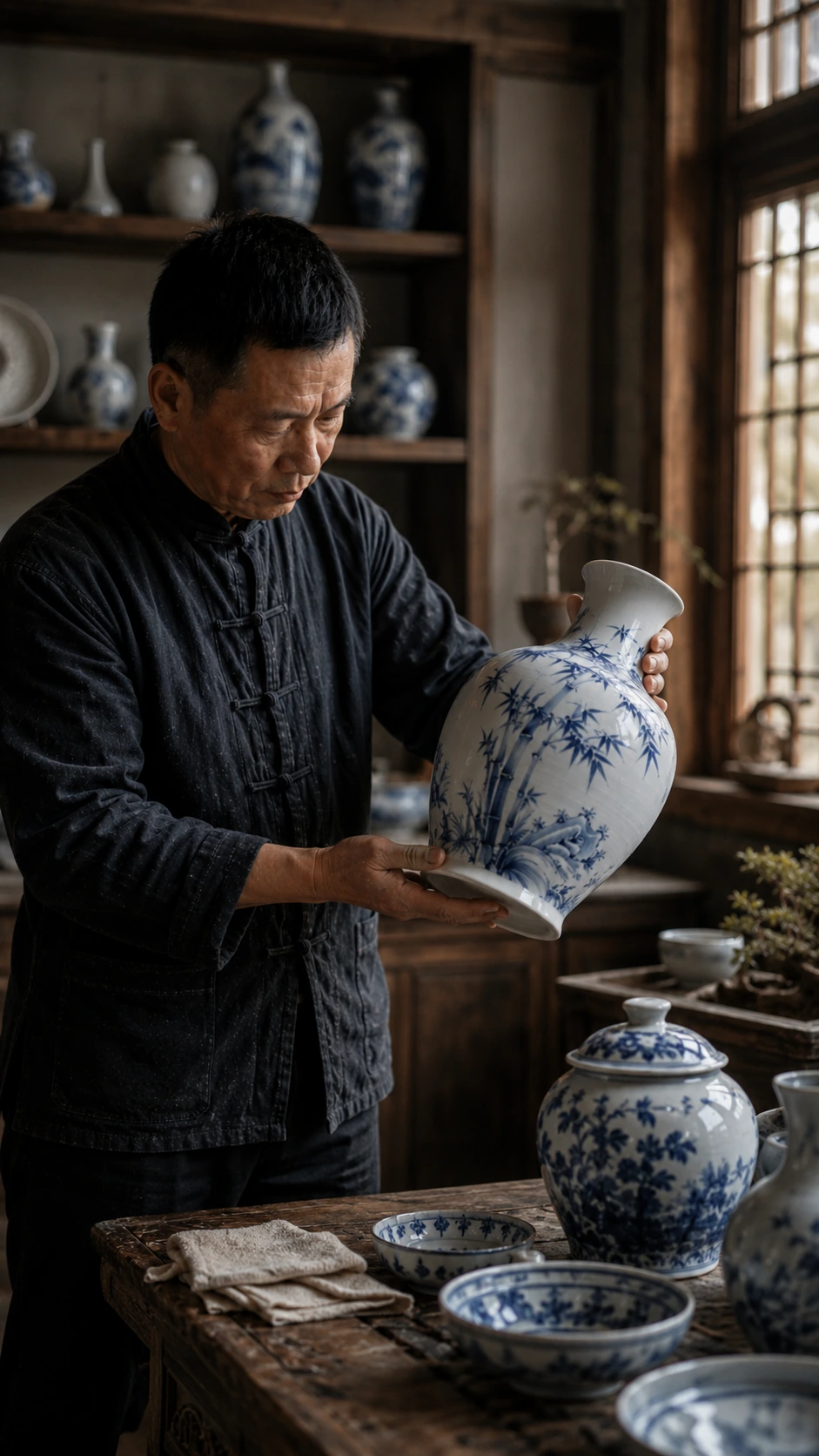 Kiln opening & inspection