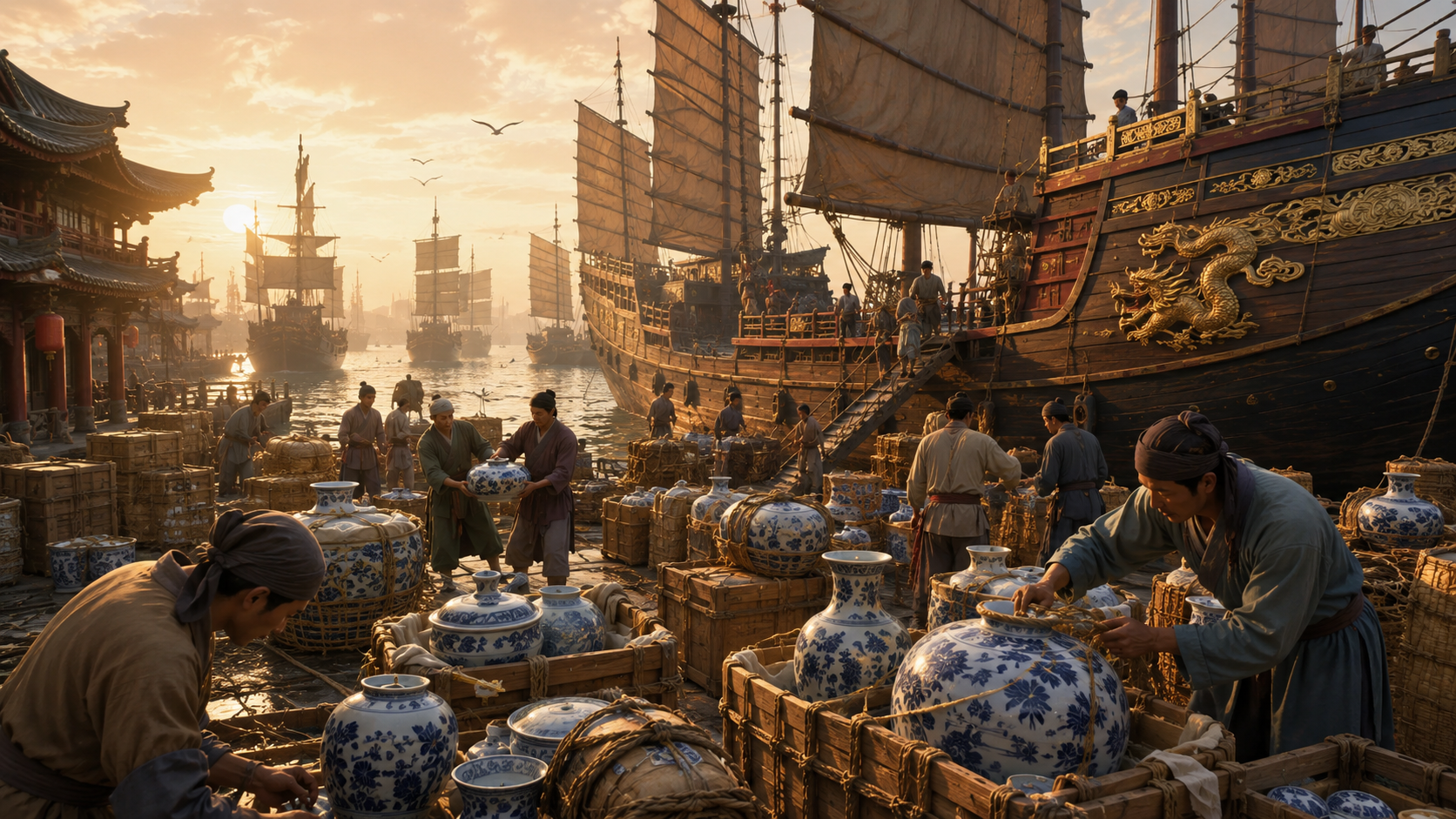 Zheng He's ocean voyages begin
