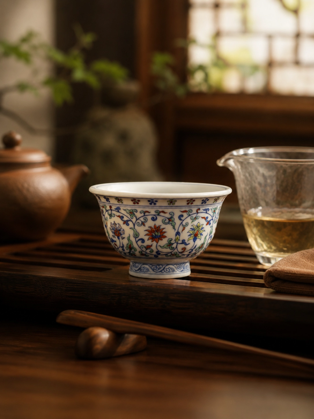 Doucai Lotus Yashou Cup