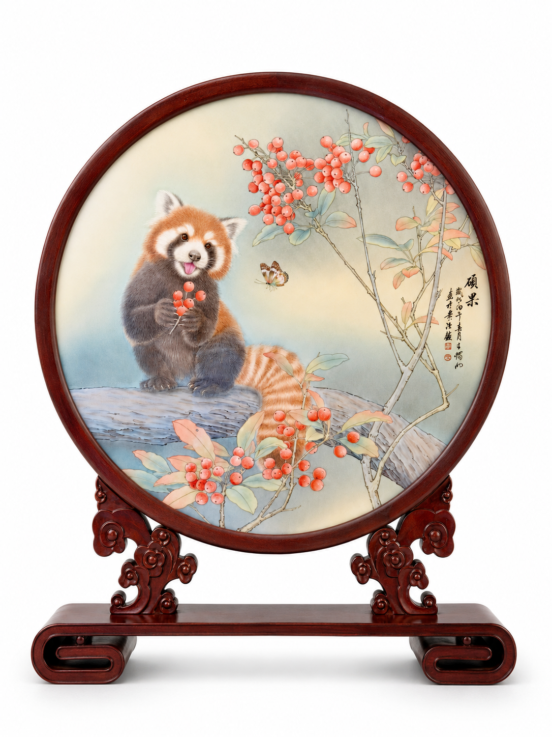 Cat Porcelain Plaque