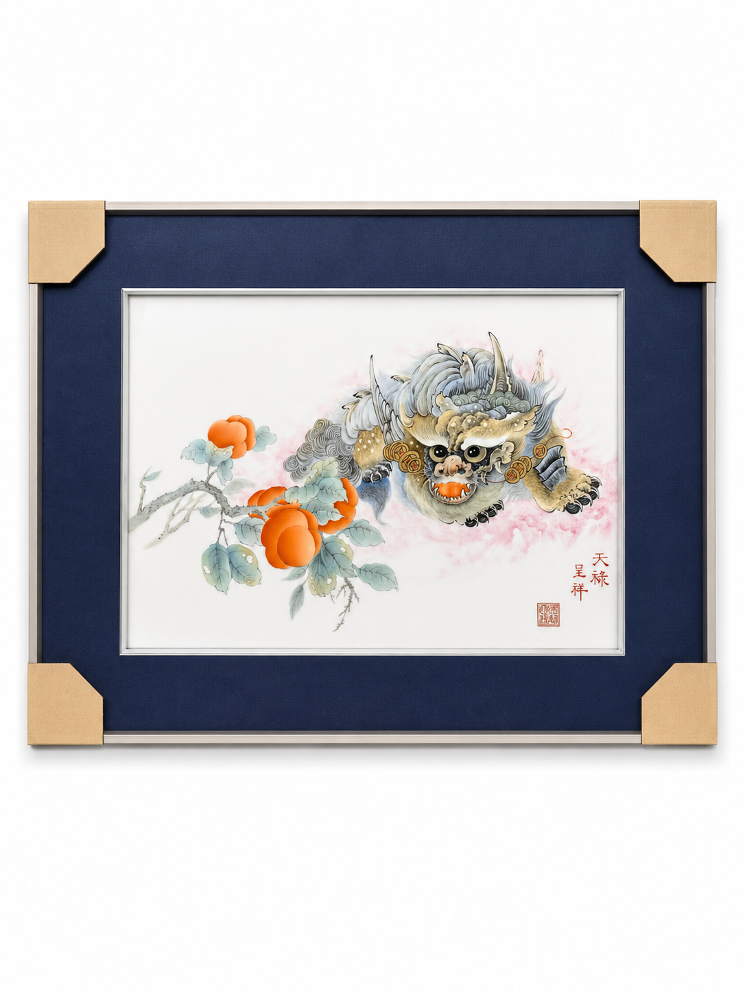 Pixiu Porcelain Plaque