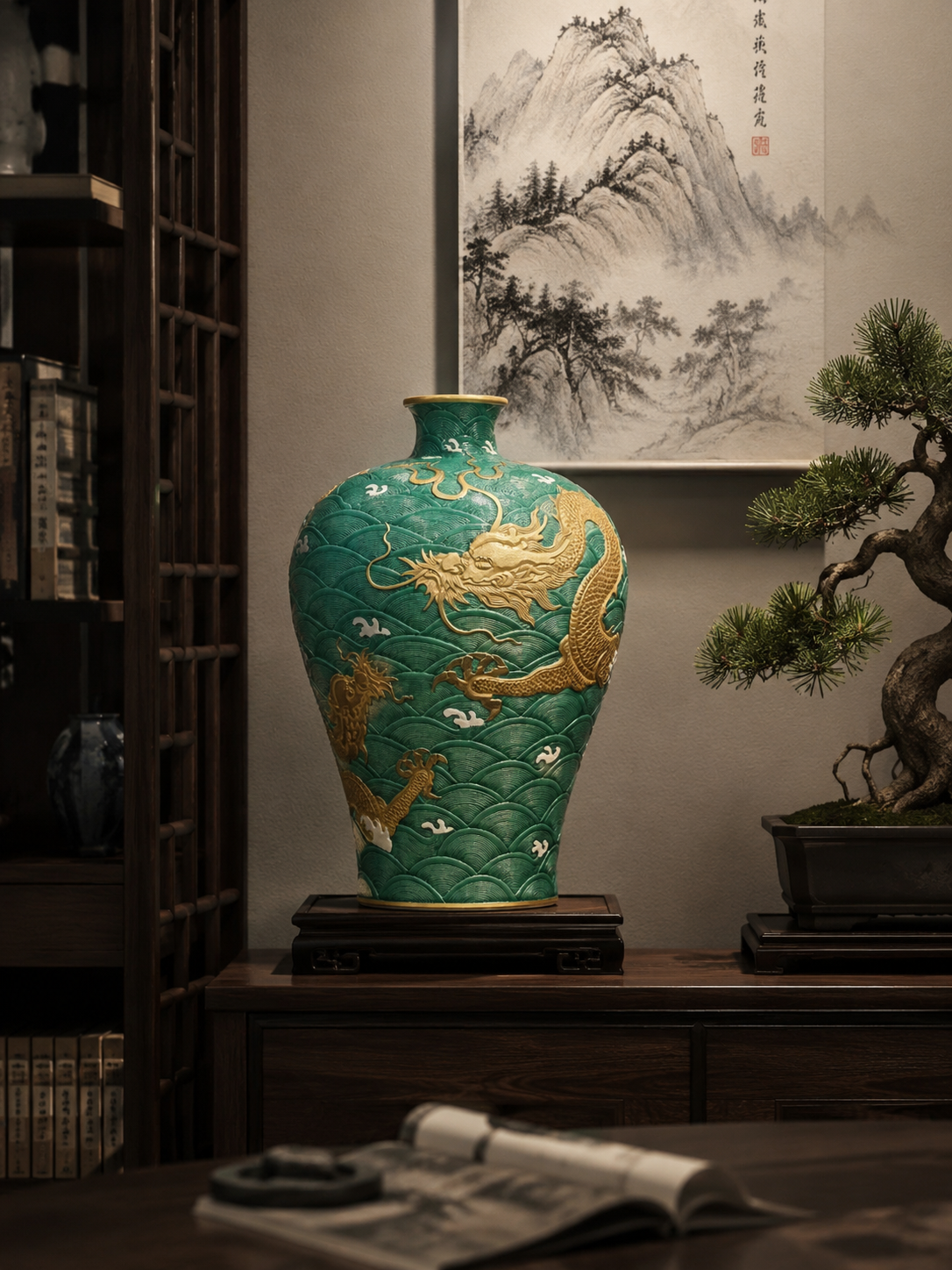 Dragon Meiping Vase